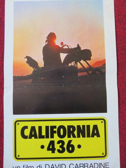CALIFORNIA 436 ITALIAN LOCANDINA (27.5"x13") POSTER DAVID CARRADINE 1979 Movie posters