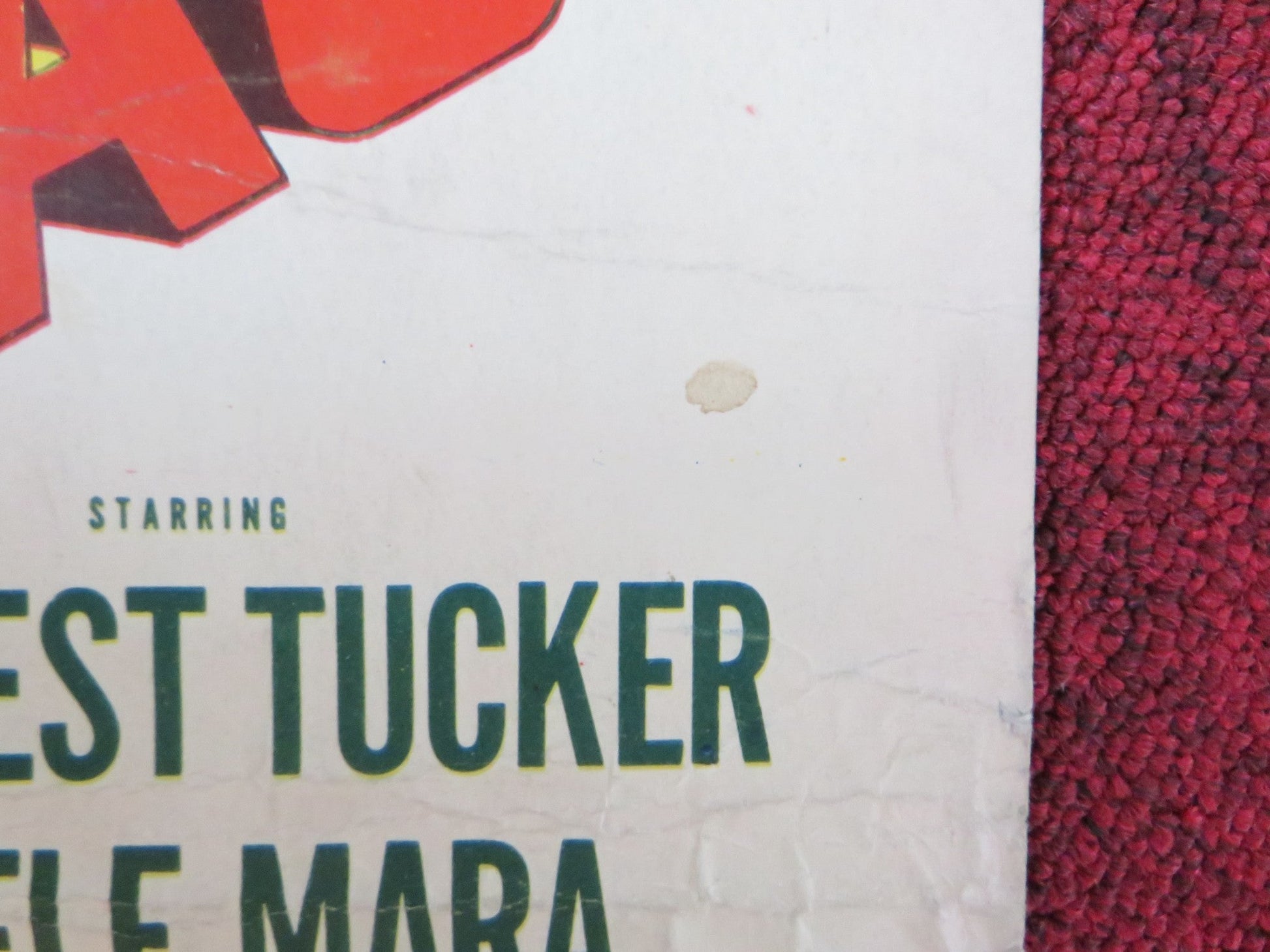 CALIFORNIA PASSAGE US INSERT (14"x 36") POSTER FORREST TUCKER ADELE MARA 1950 Rendezvous Cinema Movie posters