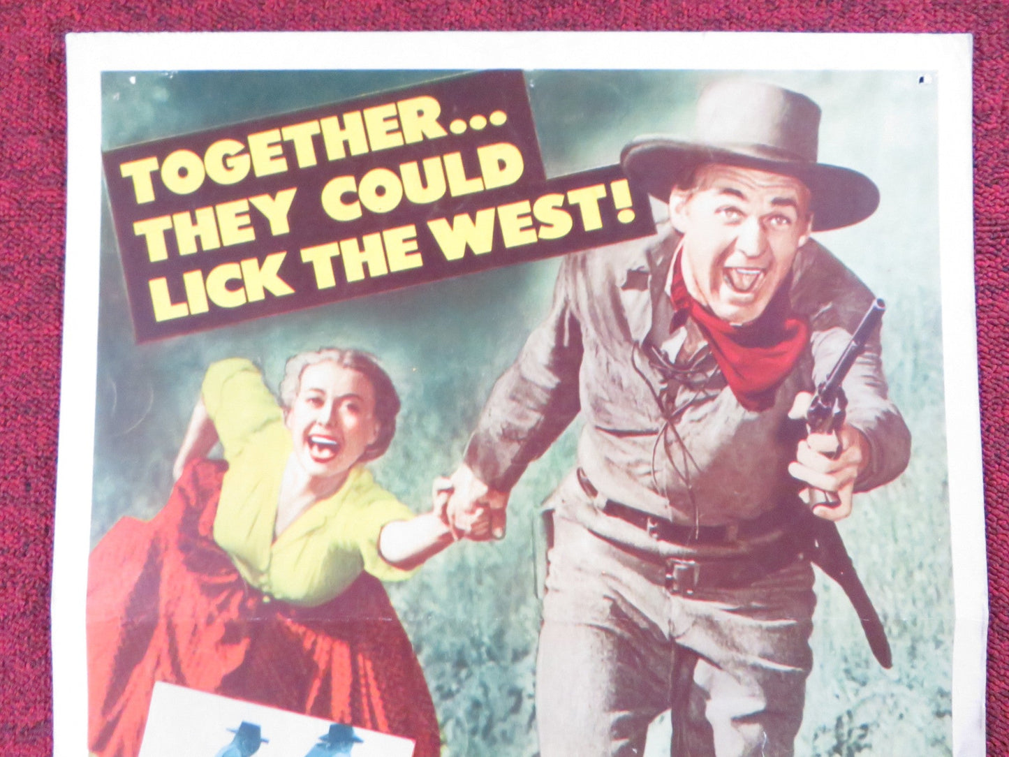 CALIFORNIA PASSAGE US INSERT (14"x 36") POSTER FORREST TUCKER ADELE MARA 1950 Rendezvous Cinema Movie posters