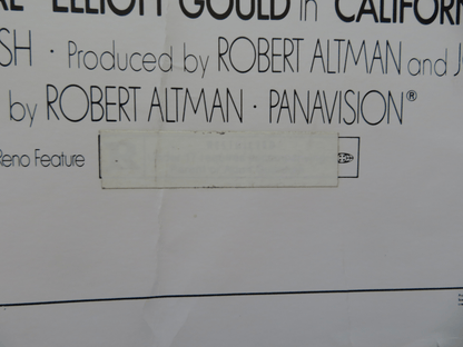 CALIFORNIA SPLIT US HALF SHEET (22"x 28") POSTER GEORGE SEGAL ELLIOTT GOULD 1974 Rendezvous Cinema Movie posters