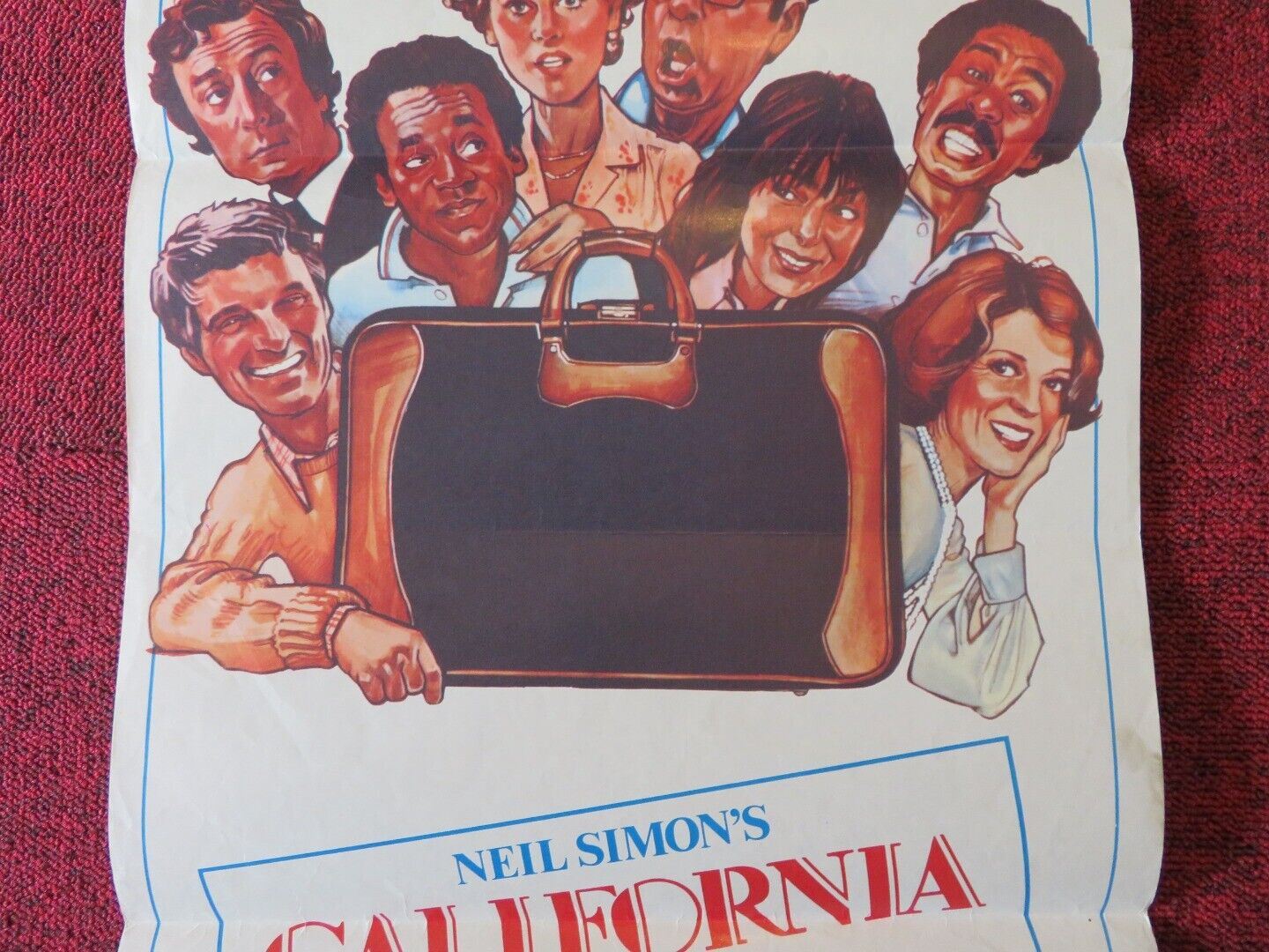 CALIFORNIA SUITE FOLDED AUSTRALIAN DAYBILL POSTER Jane Fonda Michael Caine 1978 - Rendezvous Cinema