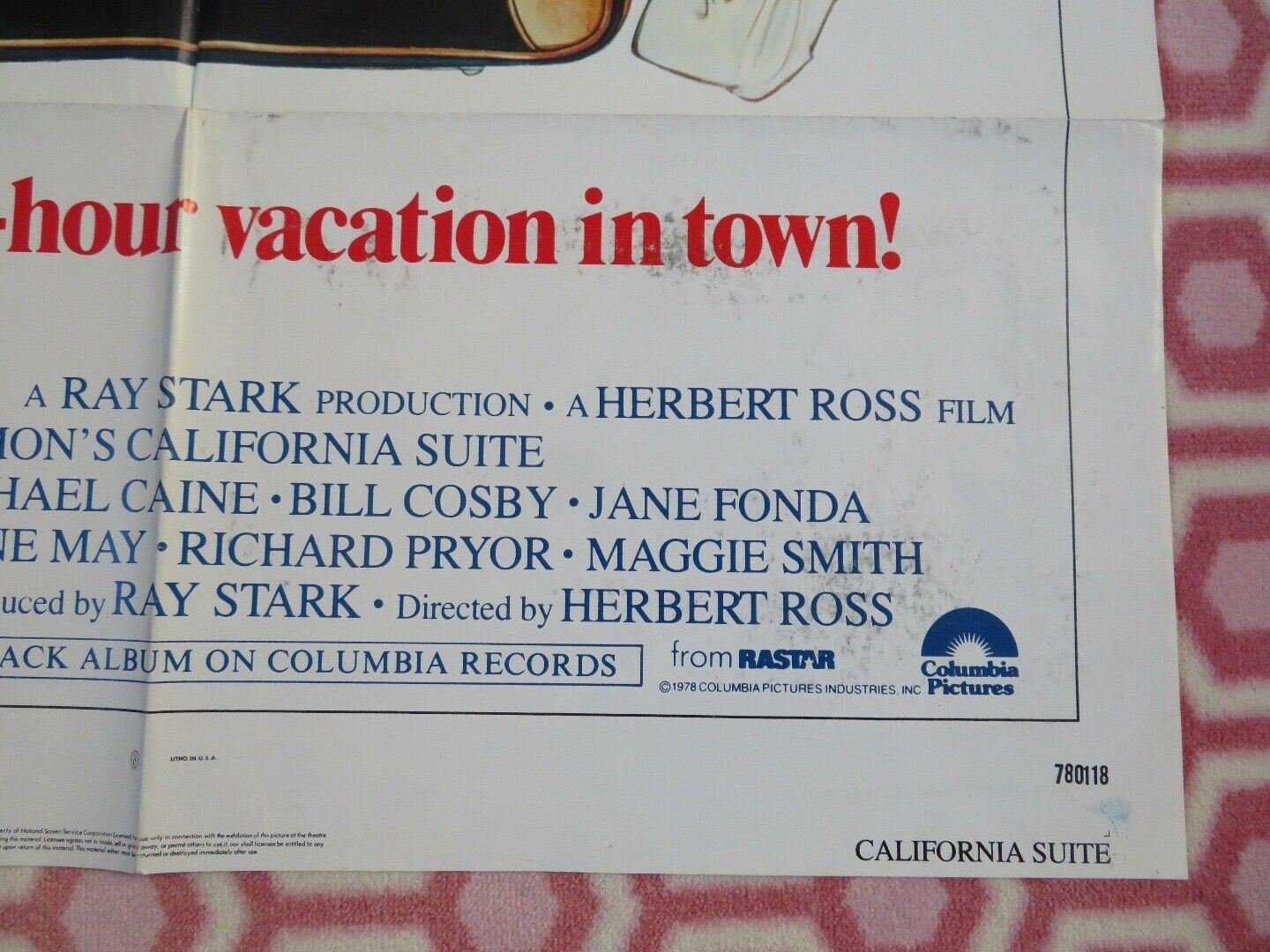 CALIFORNIA SUITE US ONE SHEET POSTER ALDA MICHAEL CAINE 1978 Movie posters