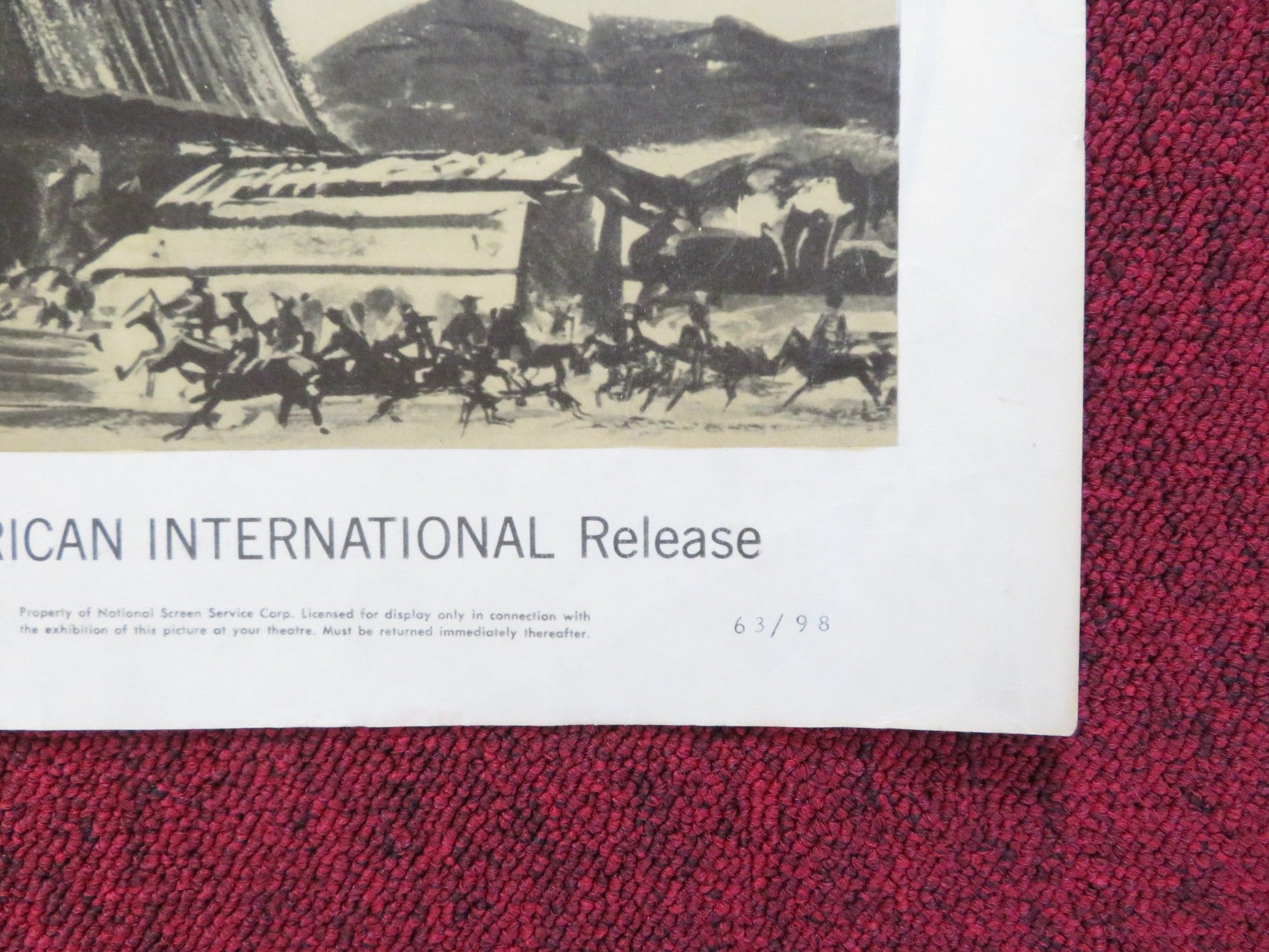 CALIFORNIA US HALF SHEET (22"x 28") POSTER JOCK MAHONEY FAITH DOMERGUE 1963 Rendezvous Cinema Movie posters