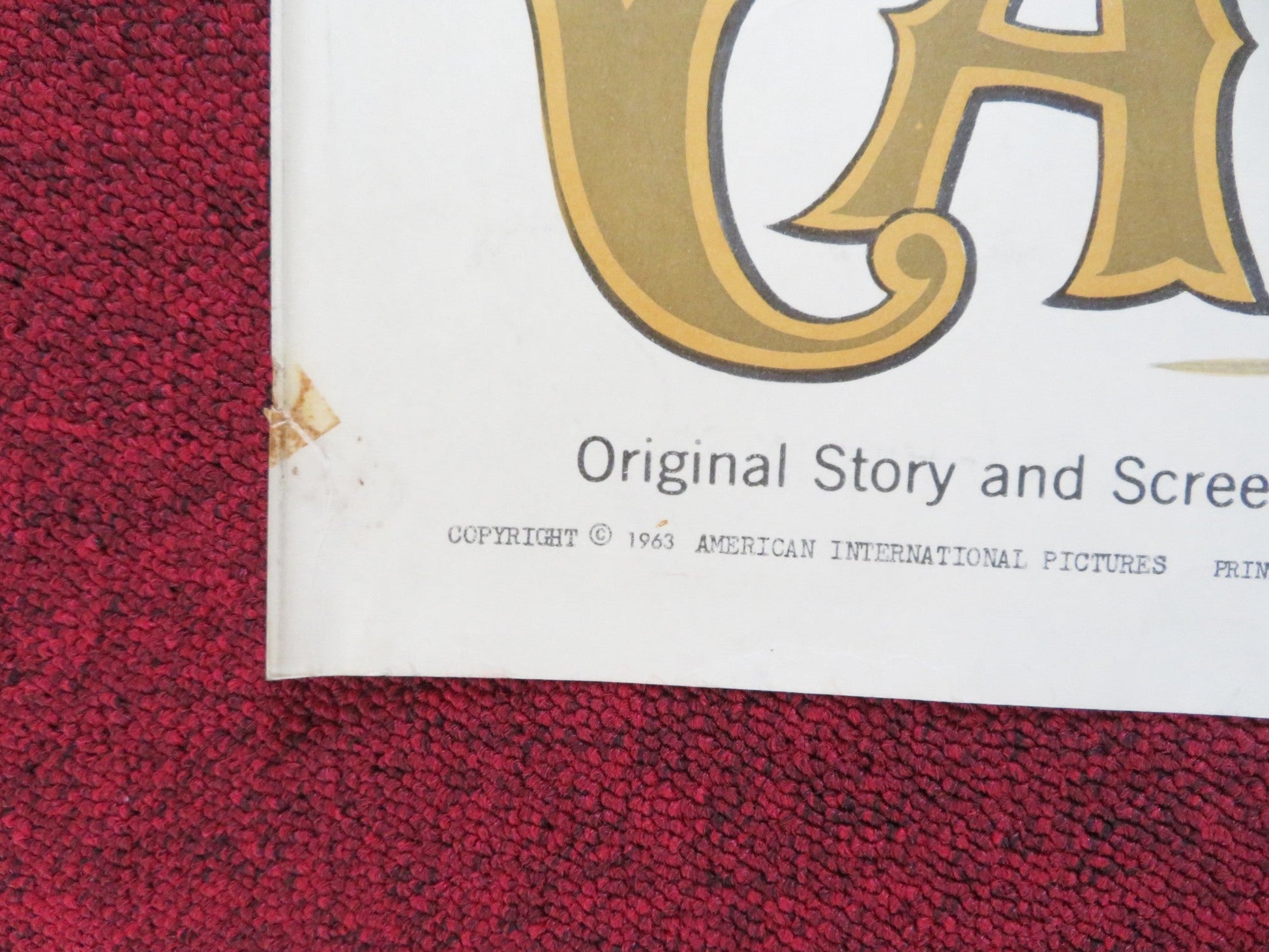 CALIFORNIA US HALF SHEET (22"x 28") POSTER JOCK MAHONEY FAITH DOMERGUE 1963 Rendezvous Cinema Movie posters