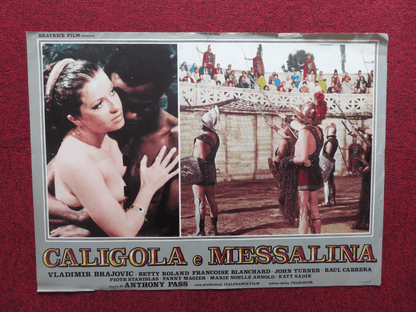 CALIGULA AND MESSALINA ITALIAN FOTOBUSTA POSTER VLADIMIR BRAJOVIC B. ROLAND 1981 - Rendezvous Cinema