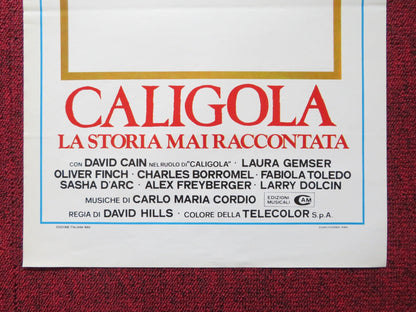 CALIGULA: THE UNTOLD STORY ITALIAN LOCANDINA POSTER DAVID CAIN LAURA GEMSER 1982 Rendezvous Cinema Movie posters
