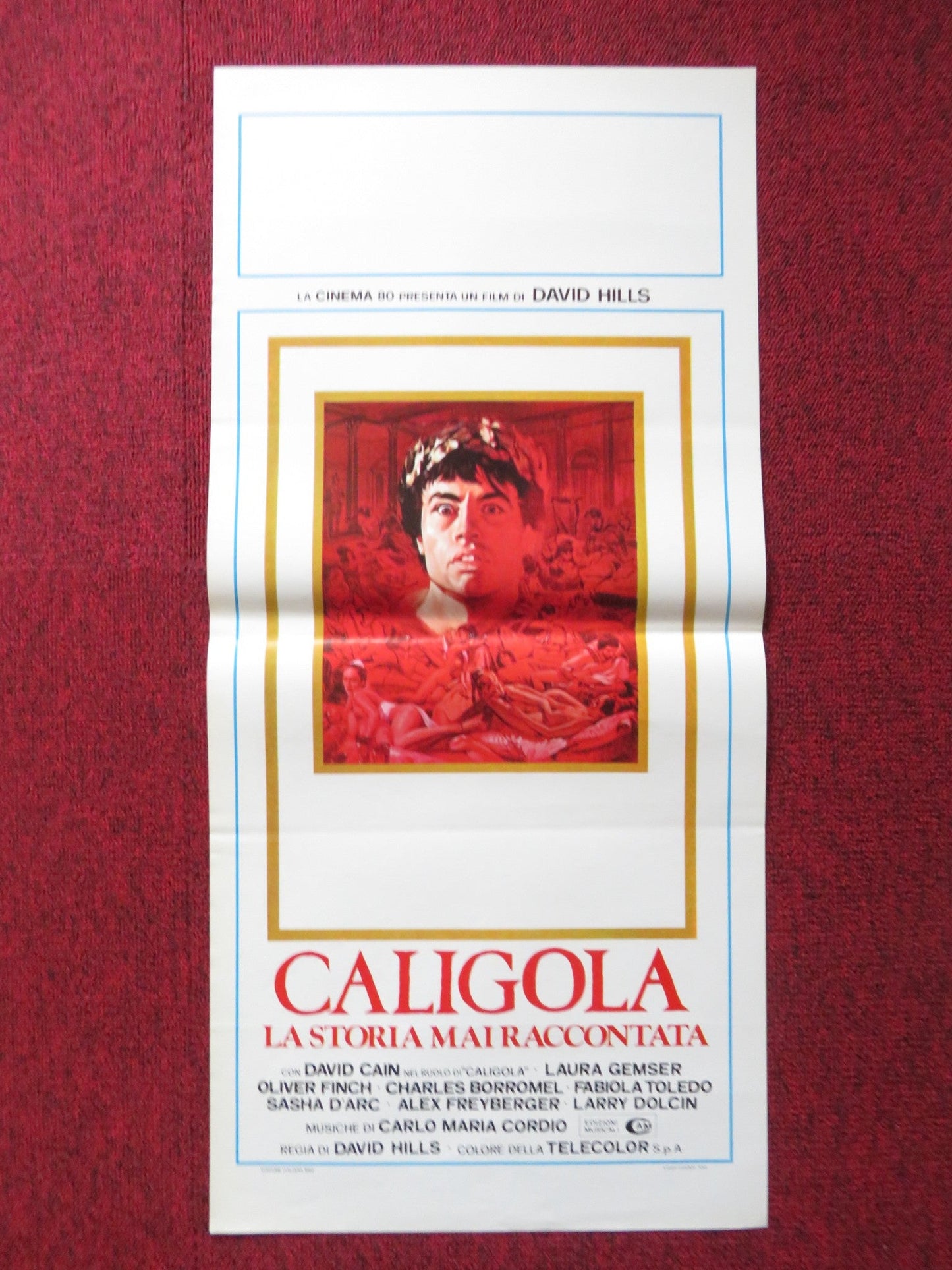 CALIGULA: THE UNTOLD STORY ITALIAN LOCANDINA POSTER DAVID CAIN LAURA GEMSER 1982 Rendezvous Cinema Movie posters