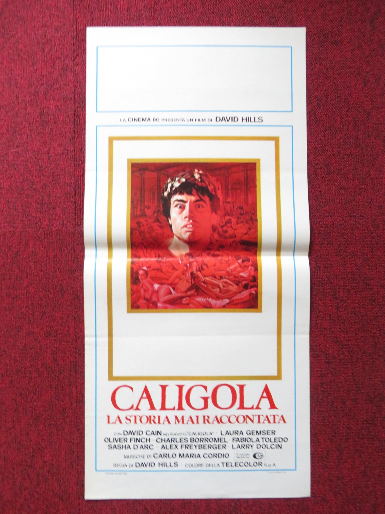 CALIGULA: THE UNTOLD STORY ITALIAN LOCANDINA POSTER DAVID CAIN LAURA GEMSER 1982 Rendezvous Cinema Movie posters