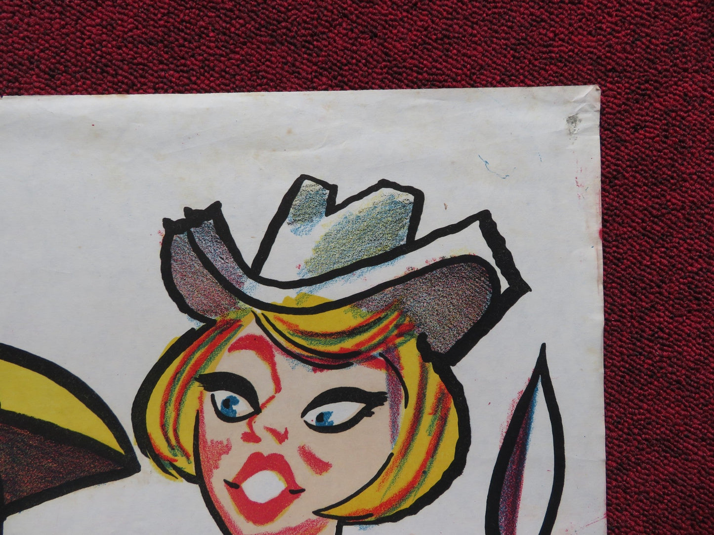 CALL ME BWANA EGYPTIAN POSTER FOLDED BOB HOPE ANITA EKBERG 1963 Rendezvous Cinema Movie posters