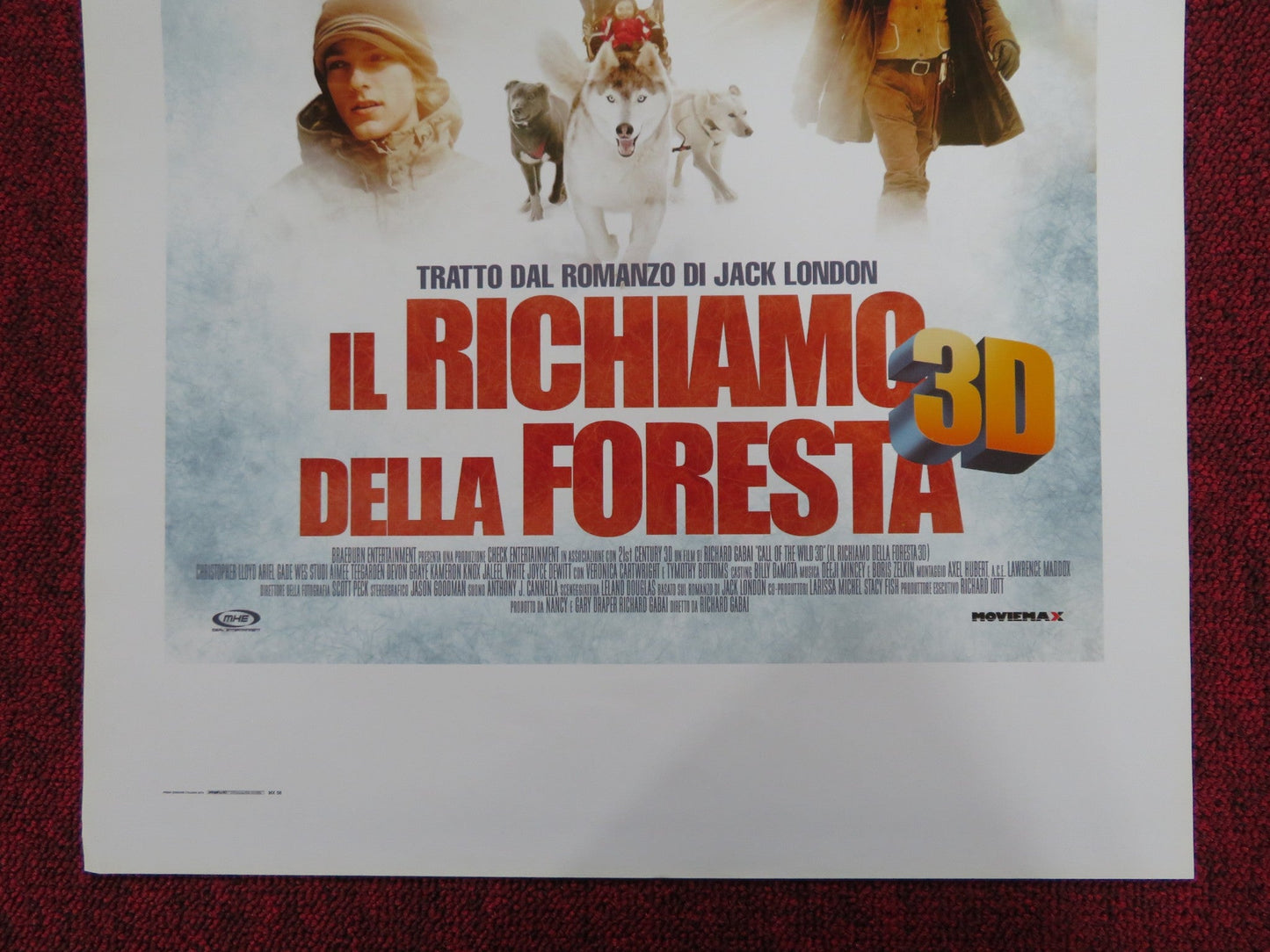 CALL OF THE WILD 3D ITALIAN LOCANDINA POSTER CHRISTOPHER LLOYD ARIEL GADE 2009 Rendezvous Cinema Movie posters