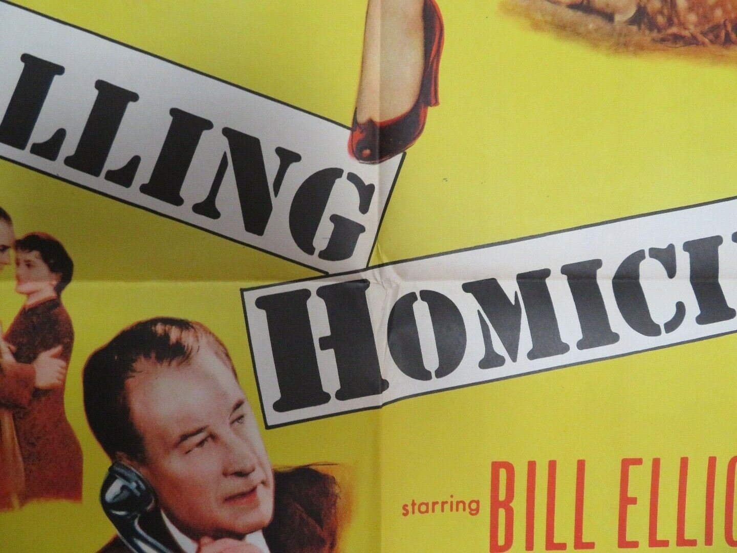 CALLING HOMICIDE US ONE SHEET POSTER BILL ELLIOTT LYLE TALBOT 1956 Movie posters