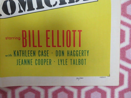 CALLING HOMICIDE US ONE SHEET POSTER BILL ELLIOTT LYLE TALBOT 1956 Movie posters