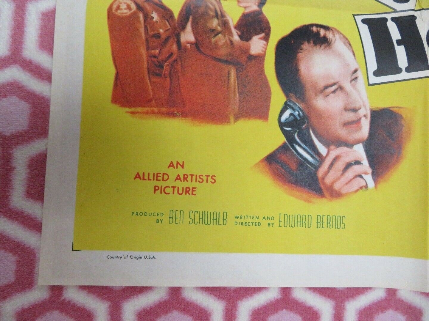 CALLING HOMICIDE US ONE SHEET POSTER BILL ELLIOTT LYLE TALBOT 1956 Movie posters
