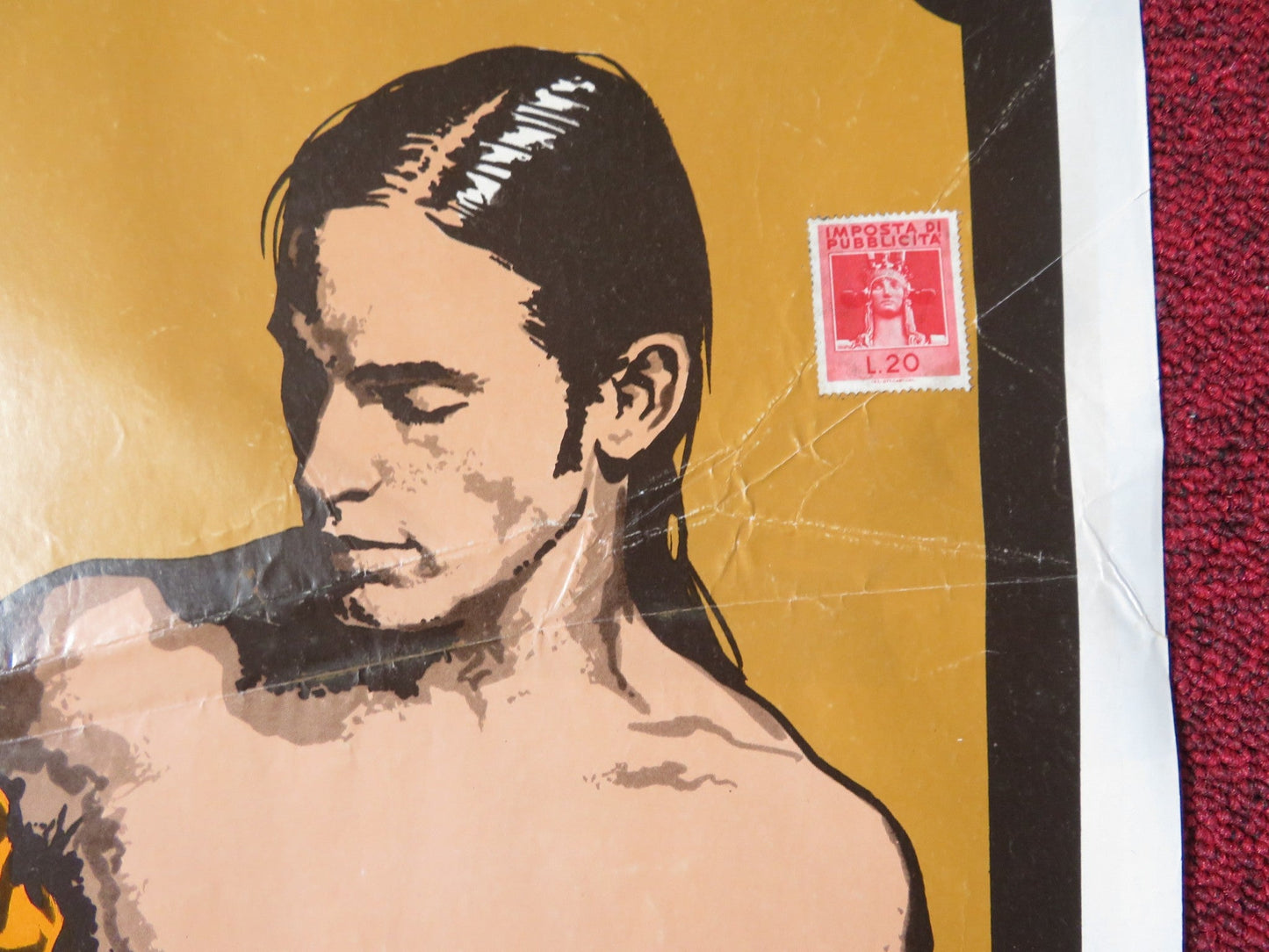 CALORE / HEAT ITALIAN LOCANDINA POSTER ANDY WARHOL JOE DALLESANDRO 1972 Rendezvous Cinema Movie posters