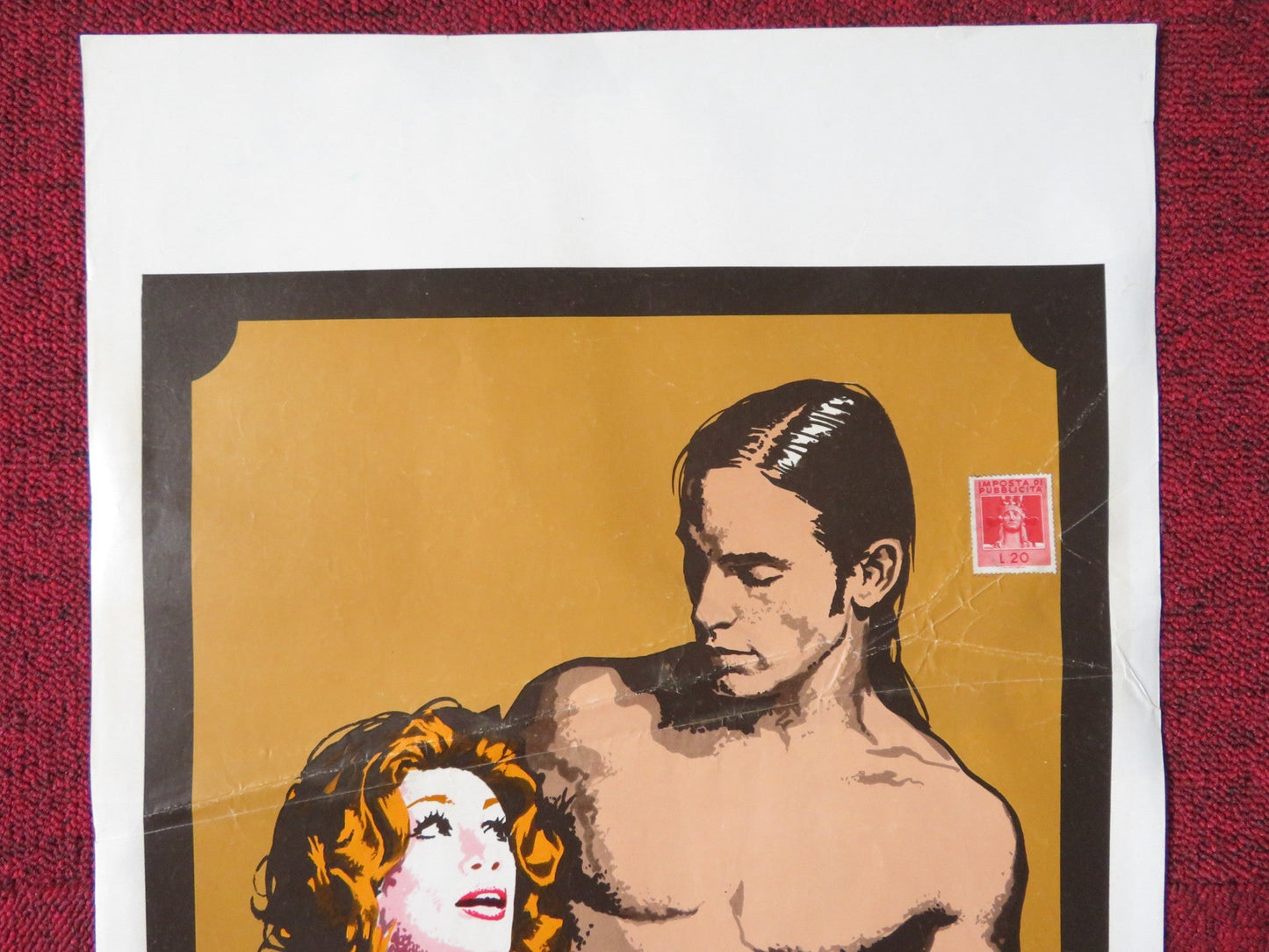 CALORE / HEAT ITALIAN LOCANDINA POSTER ANDY WARHOL JOE DALLESANDRO 1972 Rendezvous Cinema Movie posters