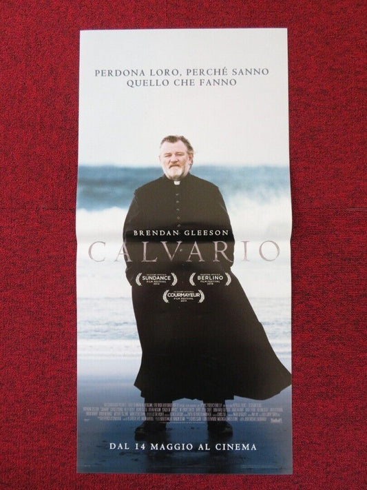 CALVARY ITALIAN LOCANDINA (27"x12.5") POSTER BRENDAN GLEESON CHRIS O'DOWD '14 Rendezvous Cinema Movie posters