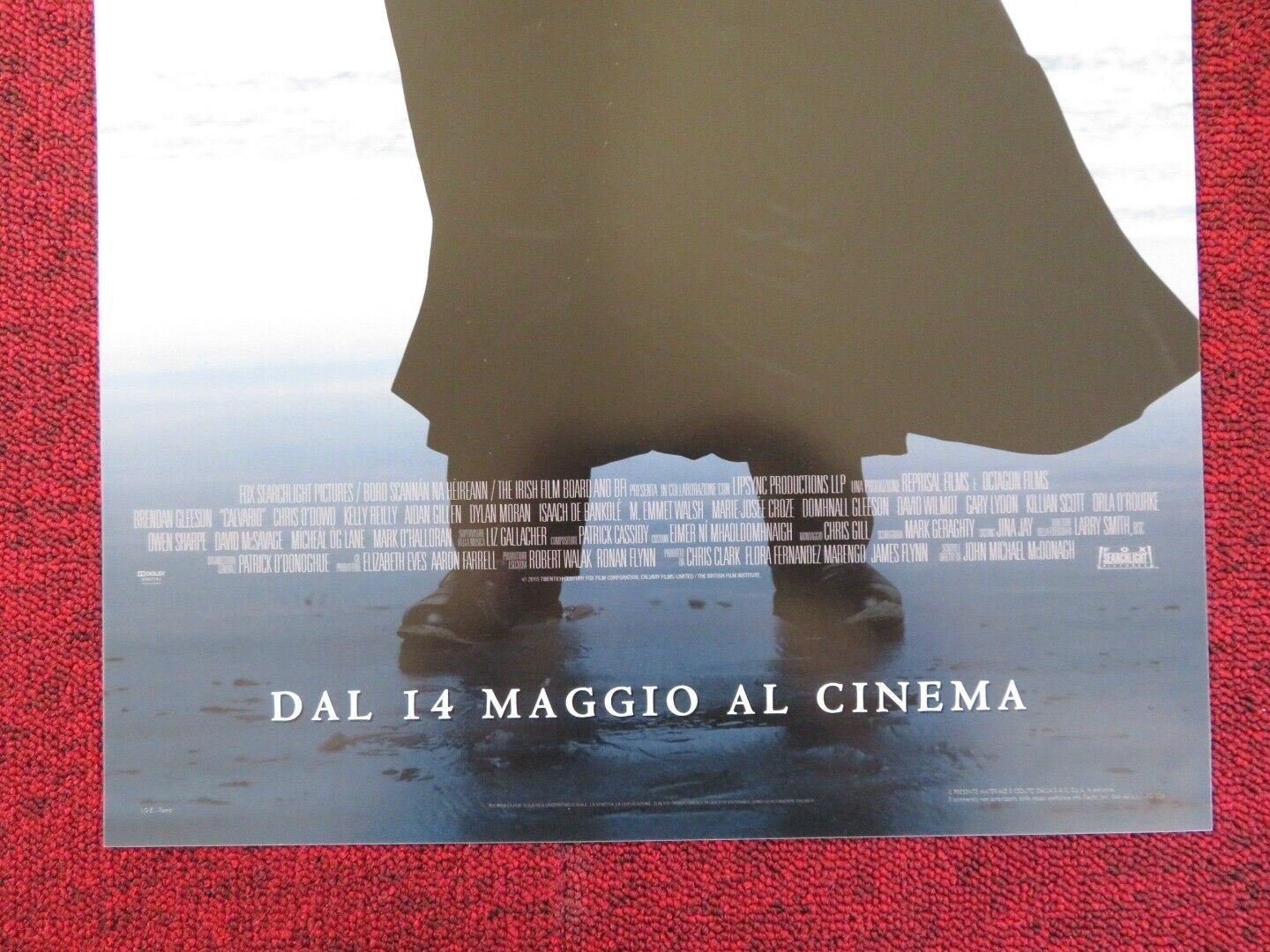 CALVARY ITALIAN LOCANDINA (27"x12.5") POSTER BRENDAN GLEESON CHRIS O'DOWD '14 Rendezvous Cinema Movie posters