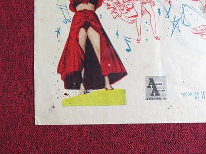 CALYPSO JOE FOLDED US ONE SHEET POSTER HERB JEFFRIES ANGIE DICKINSON 1957 Rendezvous Cinema Movie posters