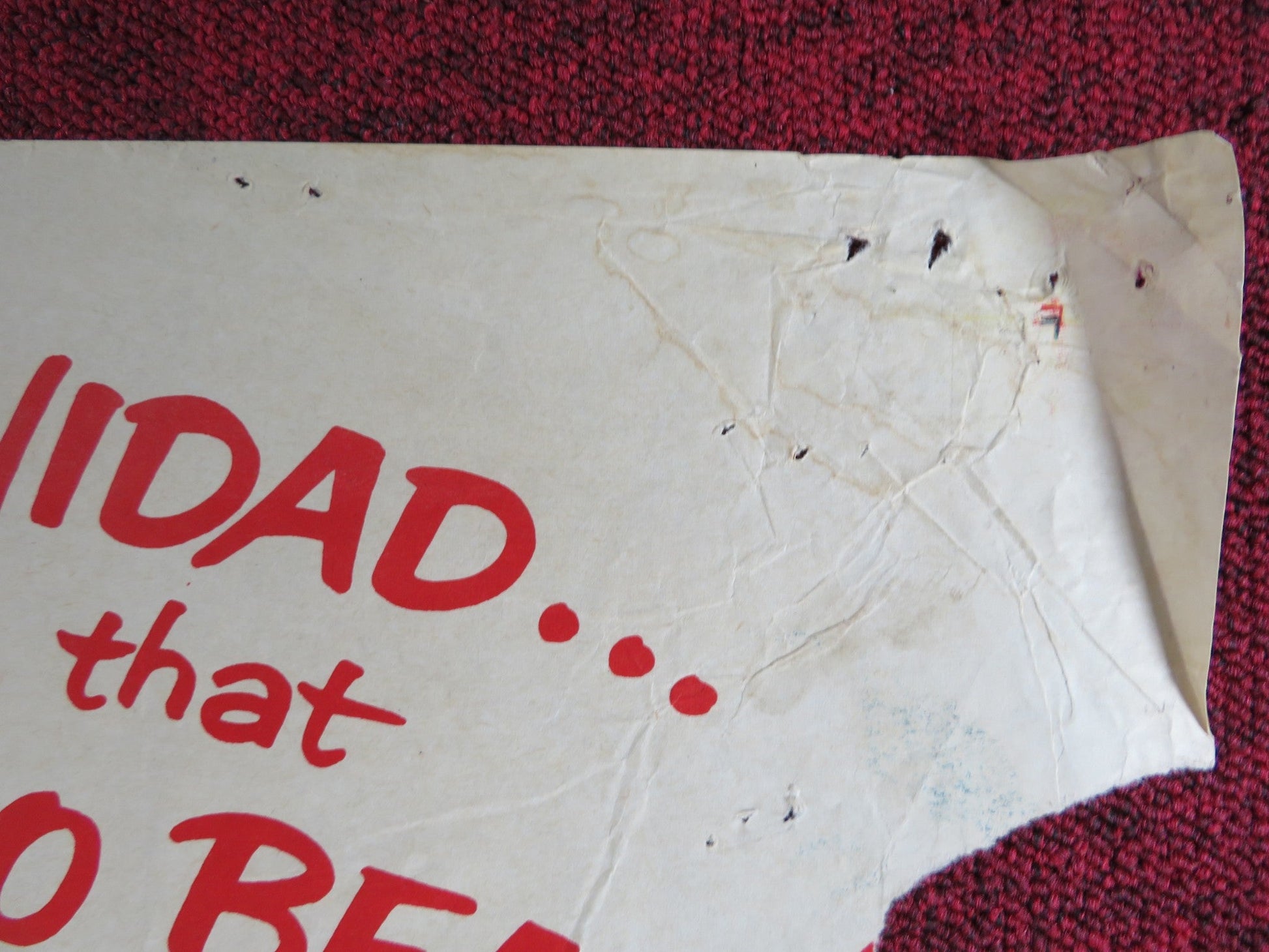 CALYPSO JOE FOLDED US ONE SHEET POSTER HERB JEFFRIES ANGIE DICKINSON 1957 Rendezvous Cinema Movie posters