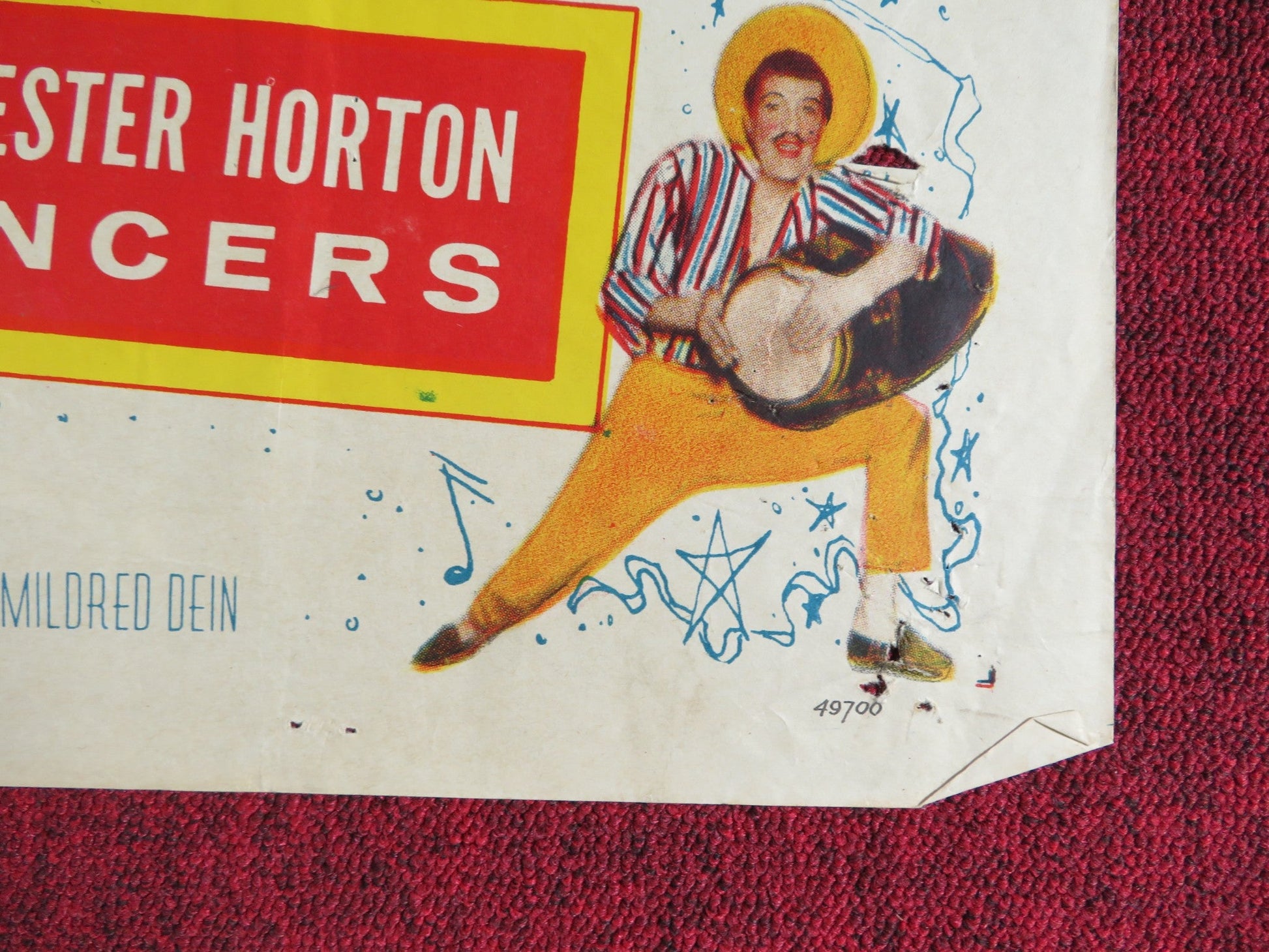 CALYPSO JOE FOLDED US ONE SHEET POSTER HERB JEFFRIES ANGIE DICKINSON 1957 Rendezvous Cinema Movie posters