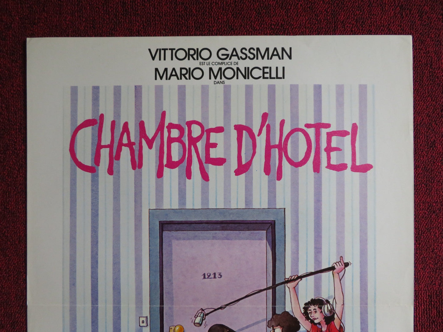 CAMERA D'ALBERGO FRENCH POSTER VITTORIO GASSMAN MONICA VITTI 1981 Rendezvous Cinema Movie posters