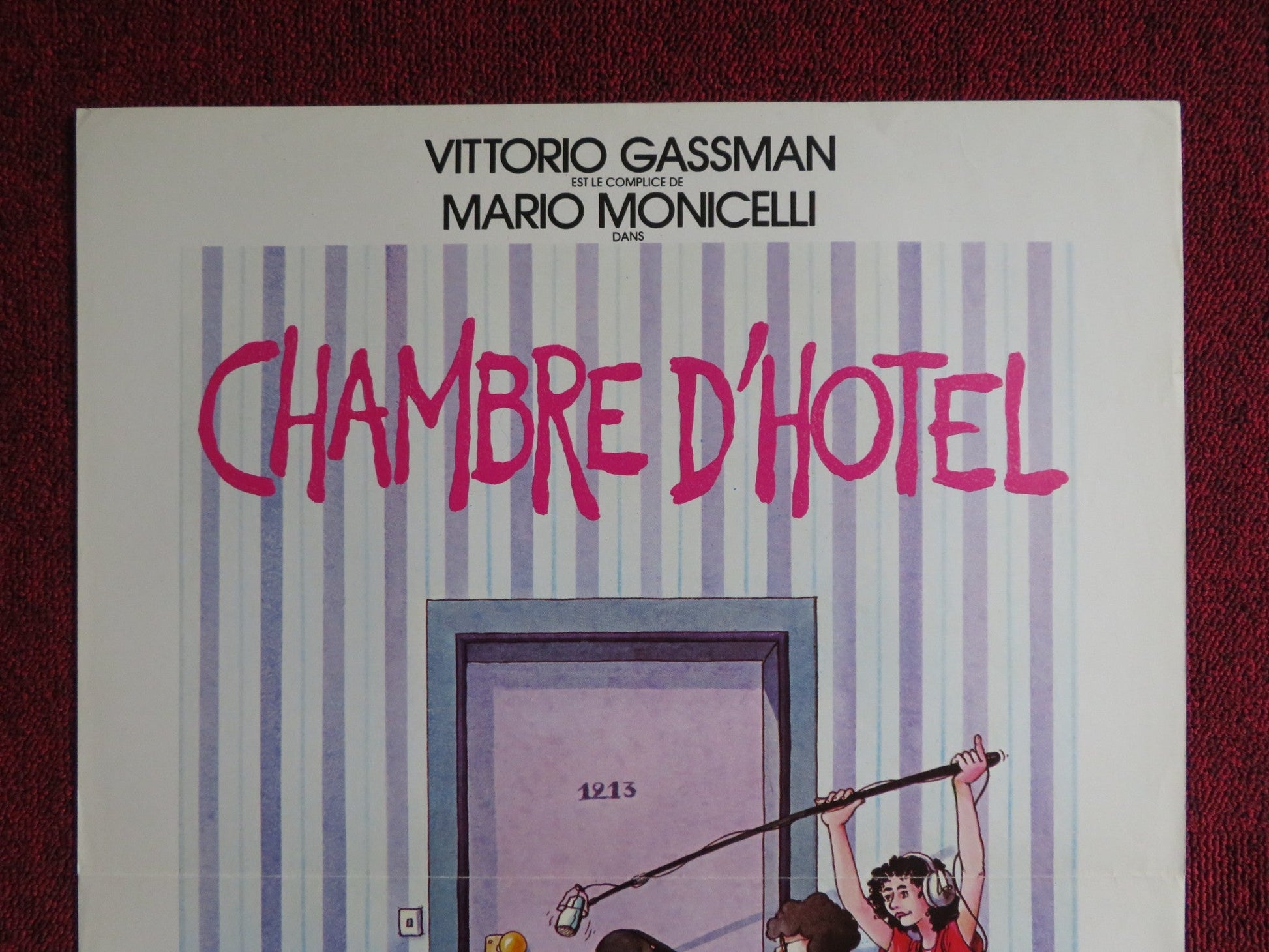 CAMERA D'ALBERGO FRENCH POSTER VITTORIO GASSMAN MONICA VITTI 1981 Rendezvous Cinema Movie posters