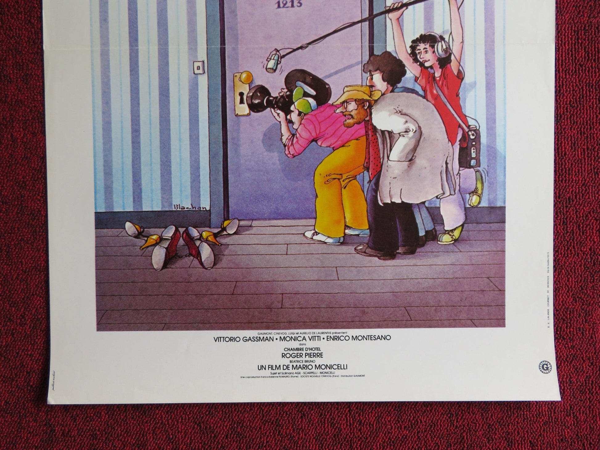 CAMERA D'ALBERGO FRENCH POSTER VITTORIO GASSMAN MONICA VITTI 1981 Rendezvous Cinema Movie posters