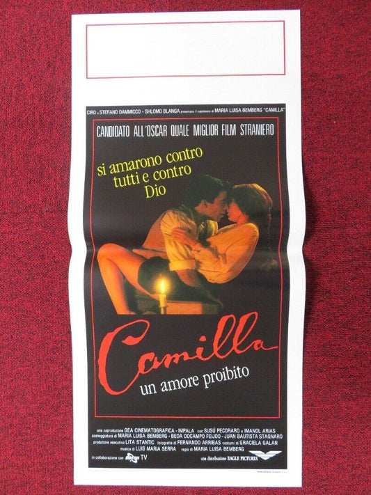 CAMILLA / Camila ITALIAN LOCANDINA (27.5"x13") POSTER SUSU PECORARO 1988 Movie posters