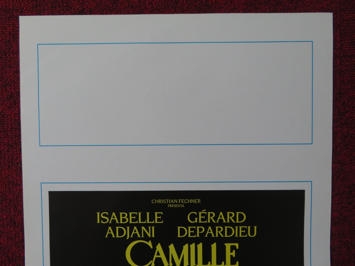 CAMILLE CLAUDEL ITALIAN LOCANDINA POSTER ISABELLE ADJANI GERARD DEPARDIEU 1989 Rendezvous Cinema Movie posters