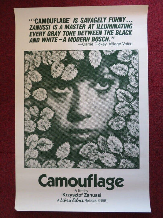 CAMOUFLAGE US ONE SHEET ROLLED POSTER PIOTR GARLICKI ZBIGNIEW ZAPASIEWICZ 1981 - Rendezvous Cinema