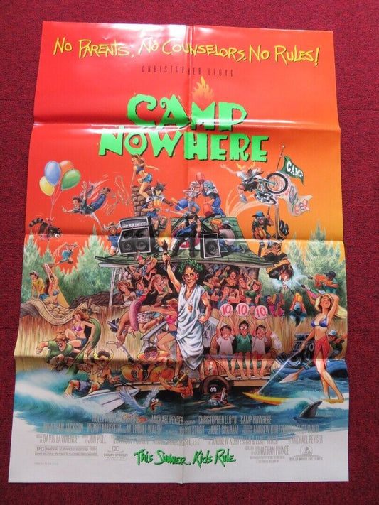 CAMP NOWHERE FOLDED US ONE SHEET POSTER CHRISTOPHER LLOYD JOHN PUTCH 1994 Movie posters