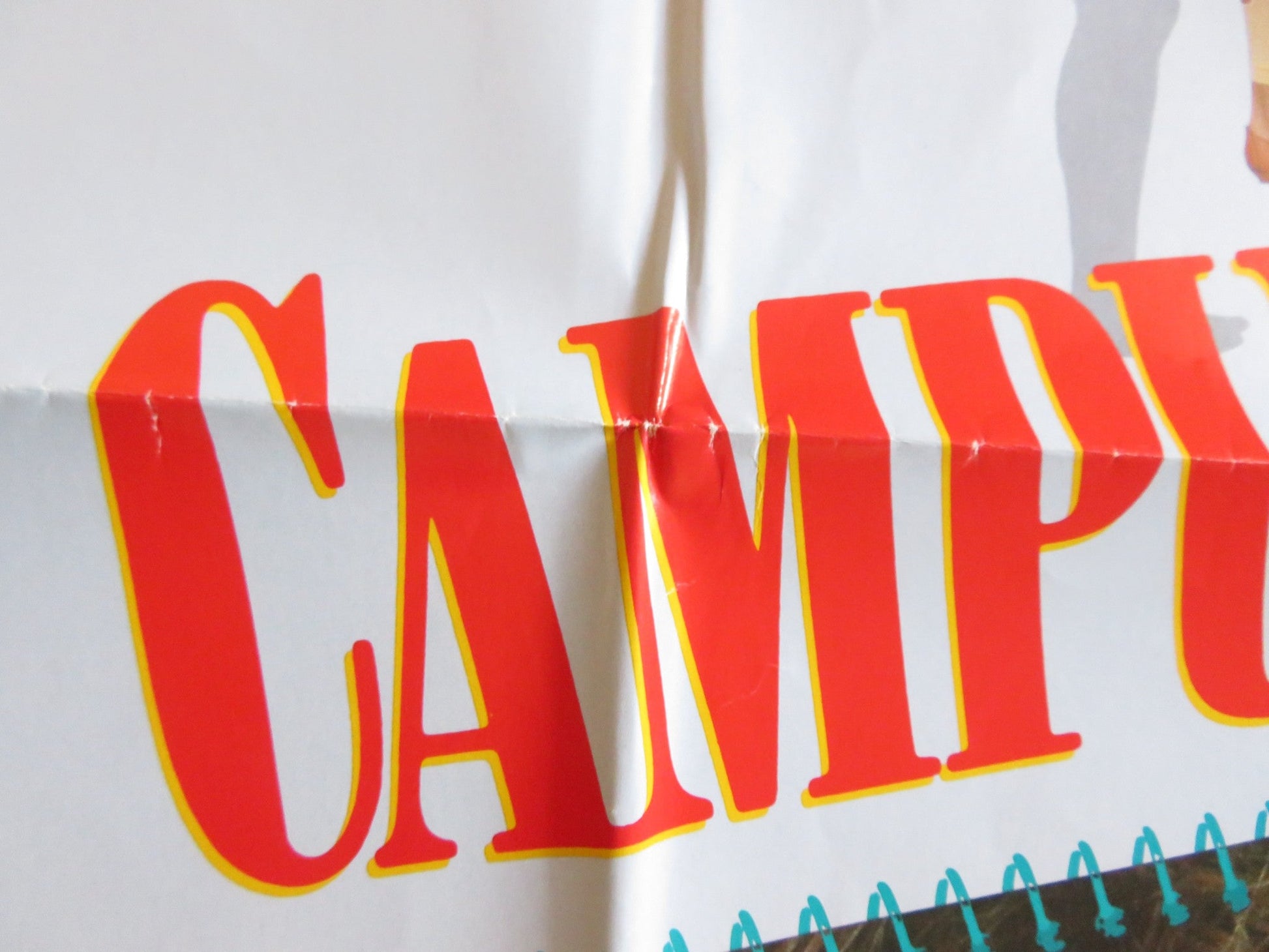 CAMPUS MAN FOLDED US ONE SHEET POSTER JOHN DYE STEVEN LYON 1987 Rendezvous Cinema Movie posters