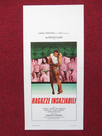 CAN YOU BE WITH 5 GIRLS AT ONCE? ITALIAN LOCANDINA POSTER ALFREDO ALBA 1980 Rendezvous Cinema Movie posters
