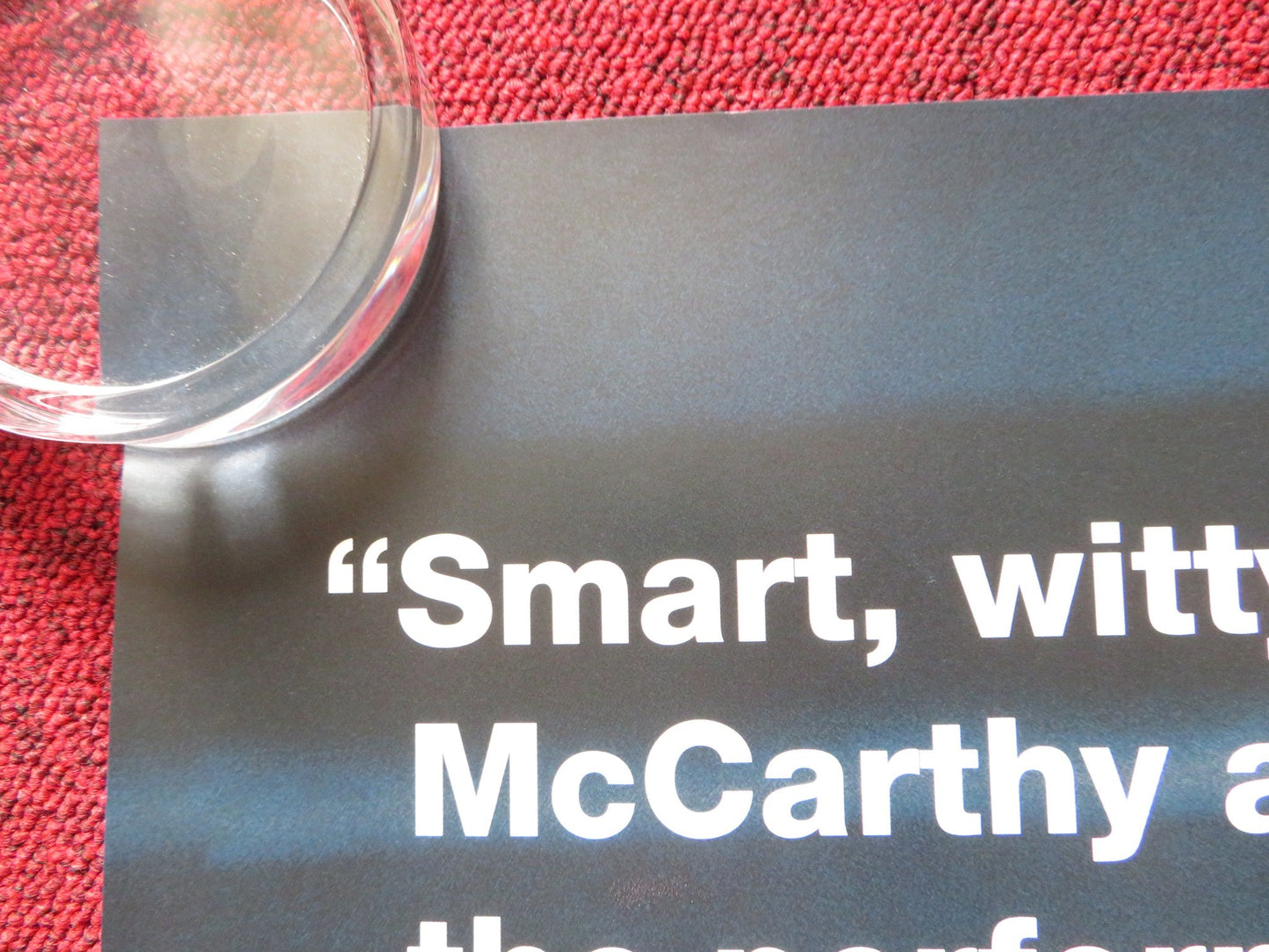 CAN YOU EVER FORGIVE ME? UK QUAD (30"x 40") ROLLED POSTER MELISSA MCCARTHY 2018 Rendezvous Cinema Movie posters