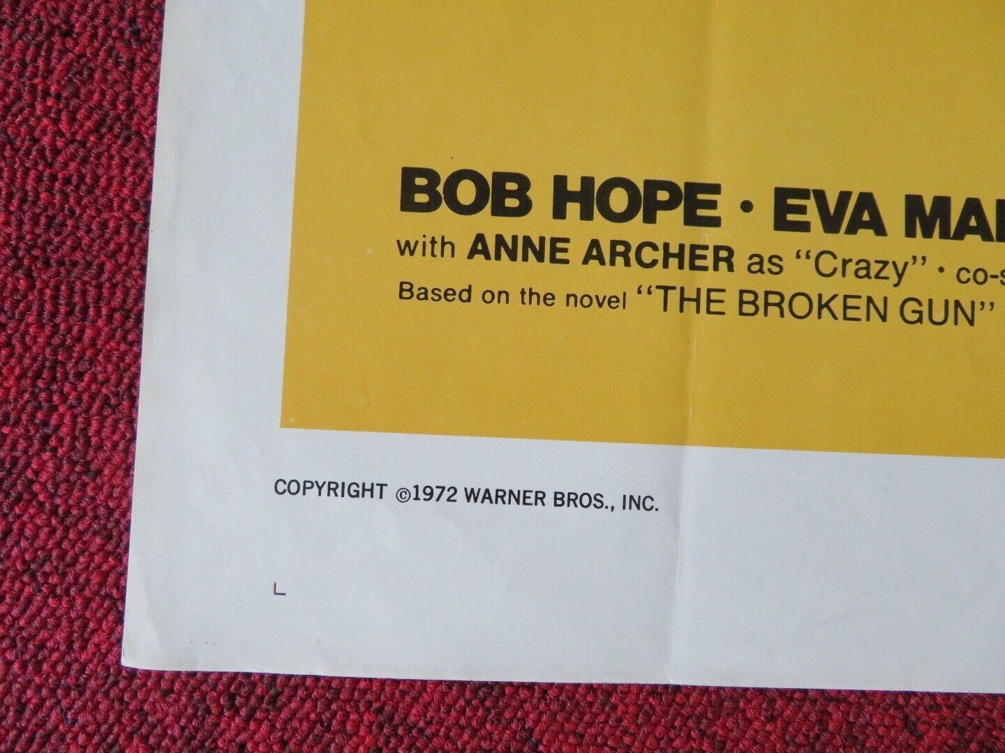 CANCEL MY RESERVATION FOLDED US ONE SHEET POSTER BOB HOPE FORREST TUCKER 1972 Movie posters