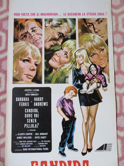 CANDIDA, DOVE VAI SENZA PILLOLA? ITALIAN LOCANDINA (27.5"x13") B FERRIS 1970 - Rendezvous Cinema