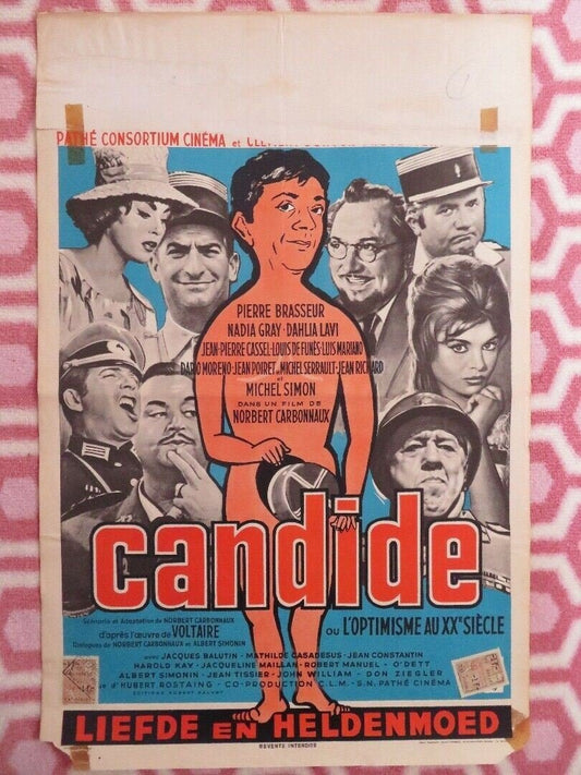 CANDIDE BELGIUM (22"x 14.5") POSTER PIERRE BRASSEUR NADIA GRAY Movie posters