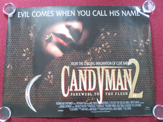 CANDYMAN 2: FAREWELL TO THE FLESH UK QUAD (30"x 40") ROLLED POSTER 1995 Rendezvous Cinema Movie posters