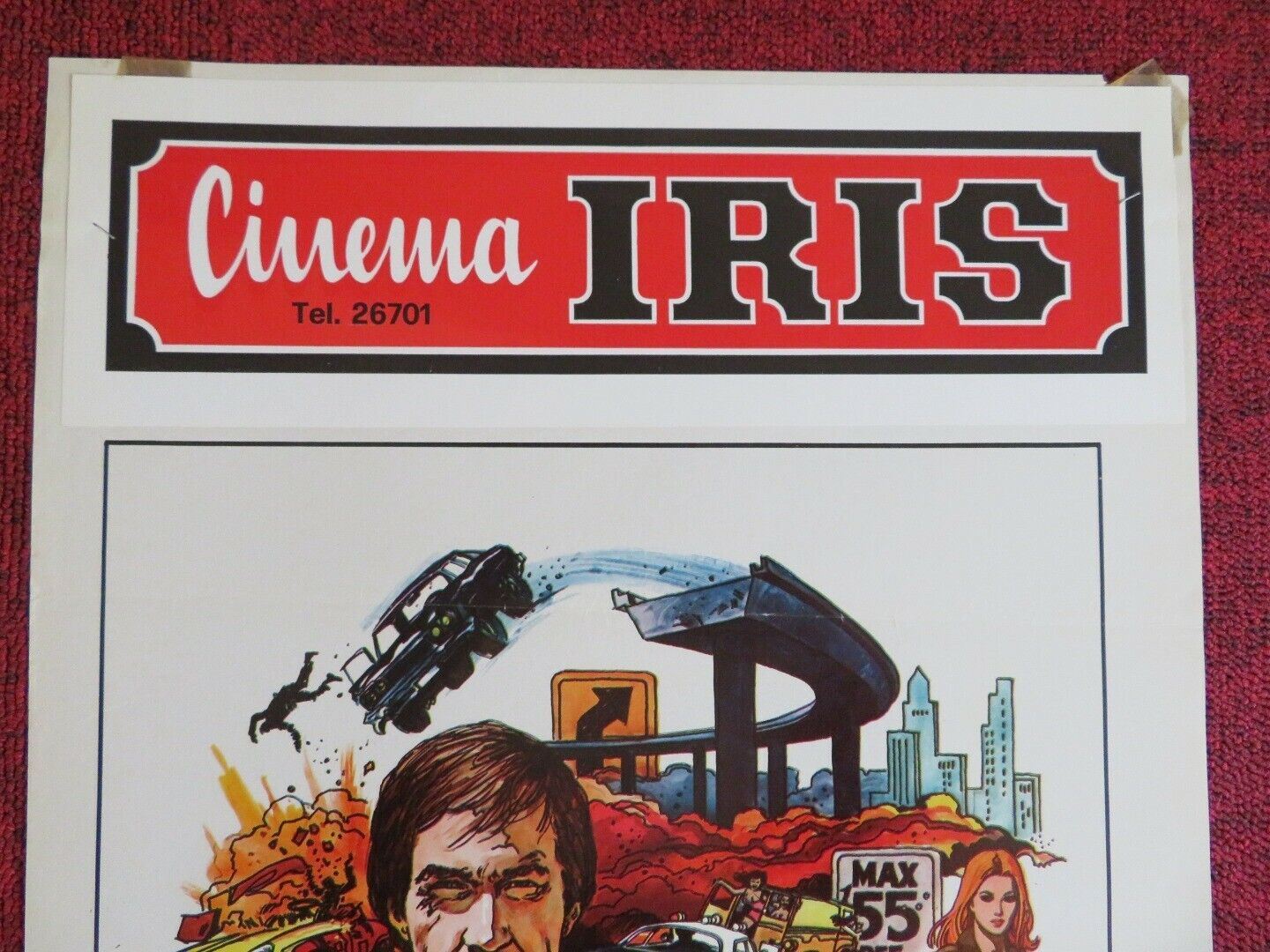 CANNONBALL ITALIAN LOCANDINA (27.5"x13") POSTER DAVID CARRADINE 1977 Movie posters
