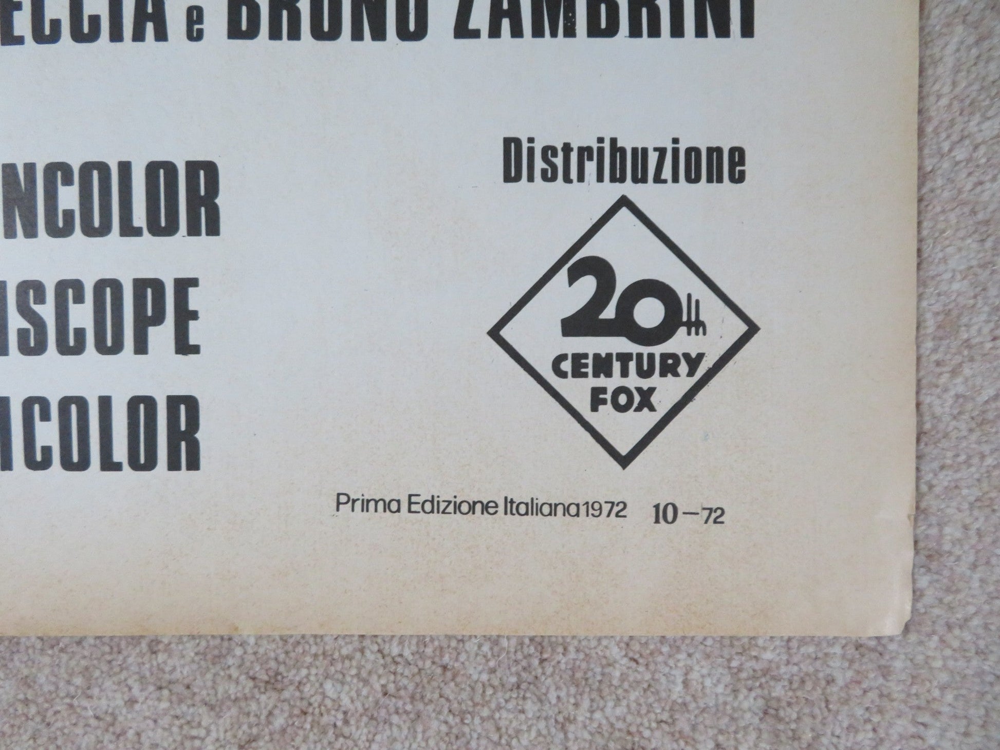 CANTERBURY PROIBITO ITALIAN 2 FOGLIO POSTER FEMI BENUSSI MAGDA KONOPKA 1972 Rendezvous Cinema Movie posters