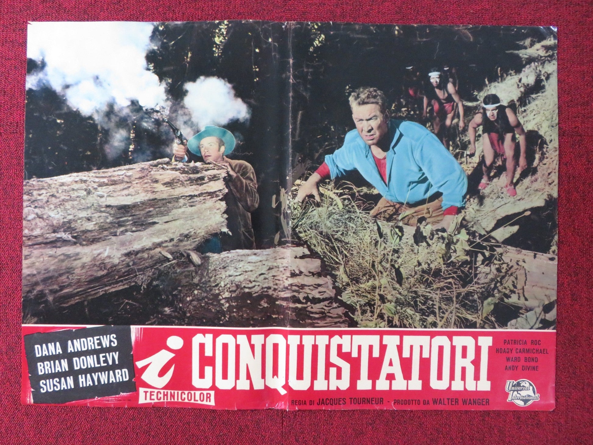 CANYON PASSAGE ITALIAN FOTOBUSTA POSTER DANA ANDREWS BRIAN DONLEVY 1946 R1963 Rendezvous Cinema Movie posters