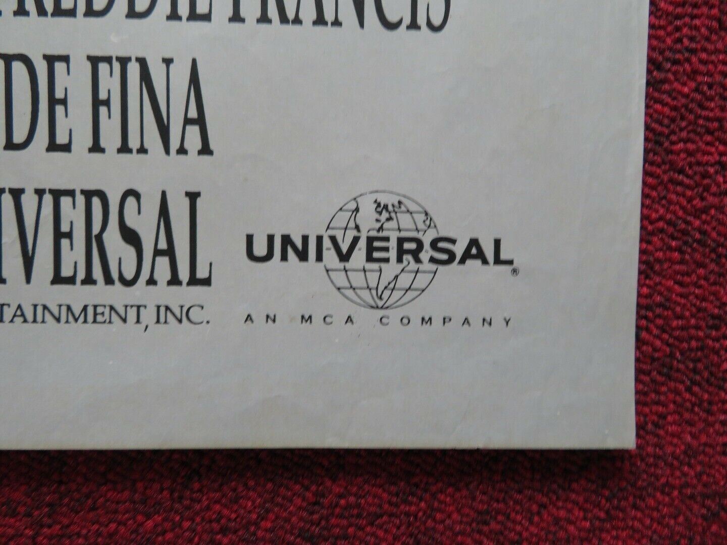 CAPE FEAR FOLDED ARGENTINA POSTER SCORSESE ROBERT DE NIRO NICK NOLTE J. LEWIS - Rendezvous Cinema