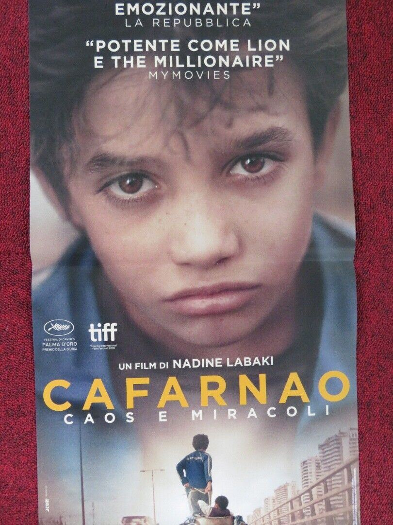 CAPERNAUM ITALIAN LOCANDINA (26.5"x12.5") POSTER NADINE LABAKI ZAIN 2018 Rendezvous Cinema Movie posters