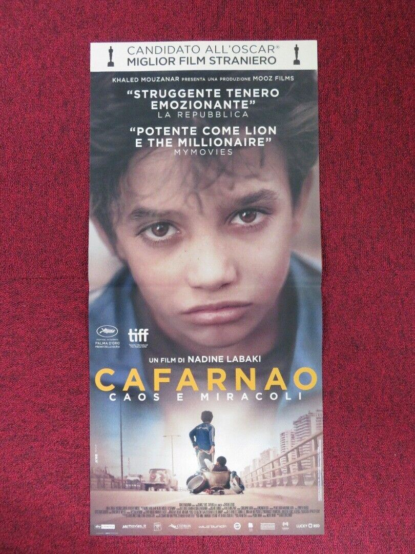 CAPERNAUM ITALIAN LOCANDINA (26.5"x12.5") POSTER NADINE LABAKI ZAIN 2018 Rendezvous Cinema Movie posters