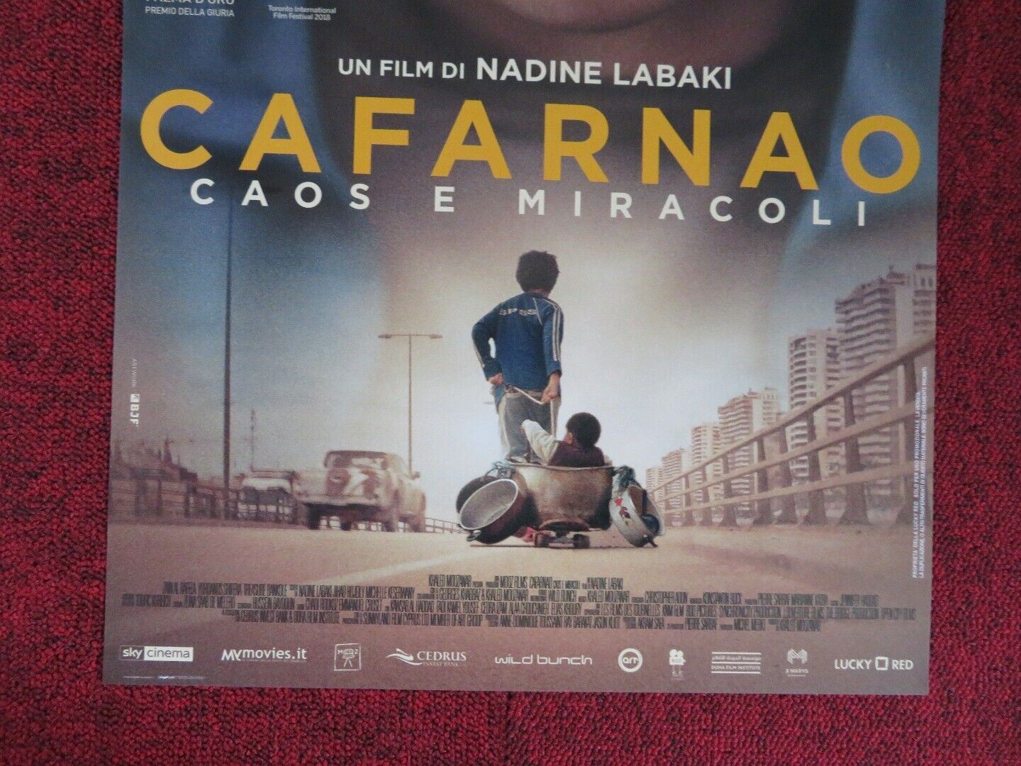 CAPERNAUM ITALIAN LOCANDINA (26.5"x12.5") POSTER NADINE LABAKI ZAIN 2018 Rendezvous Cinema Movie posters