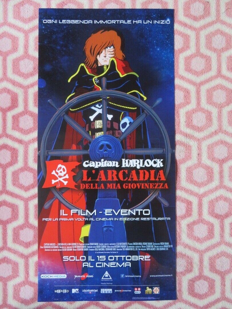 CAPITAN HARLOCK L'ARCADIA DELLA.. ITALIAN LOCANDINA (26.5"x12.5") POSTER 2014 - Rendezvous Cinema