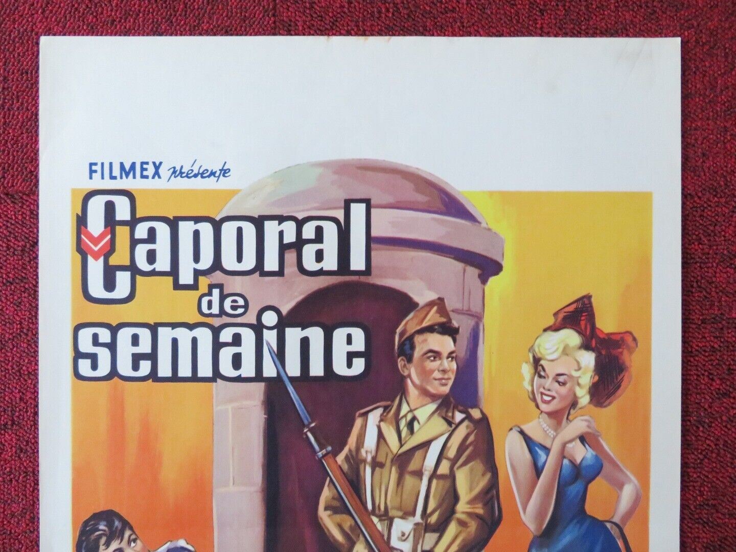 CAPORAL DE SEMAINE / CAPORALE DI GIORNATA BELGIUM (21.5"x14") POSTER 1958 Movie posters