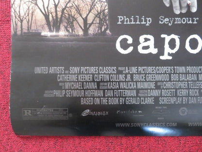 CAPOTE US ONE SHEET ROLLED POSTER PHILIP SEYMOUR HOFFMAN 2005 Movie posters