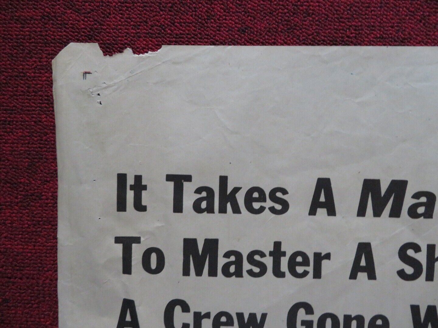 CAPTAIN CHINA FOLDED US ONE SHEET POSTER JOHN PAYNE GAIL RUSSELL 1949 Movie posters