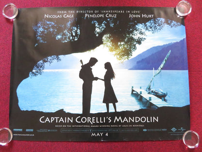 CAPTAIN CORELLI'S MANDOLIN - A UK QUAD (30"x 40") ROLLED POSTER NICOLAS CAGE 2001 Rendezvous Cinema Movie posters